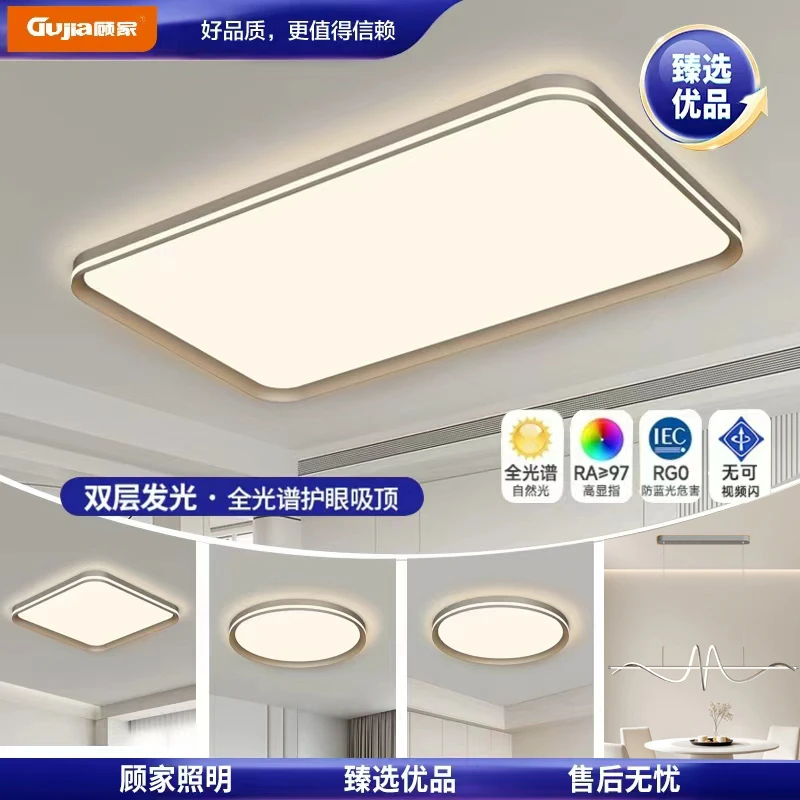 顾家【臻选优品5.0版拉丝灰【97显指全光谱系列灯具灯饰2025最新款