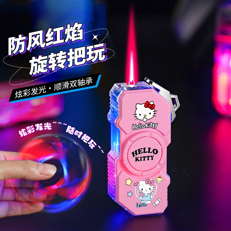创意防风高颜值卡通打火机巴斯光年可爱潮流陀螺玩具白色粉色可选