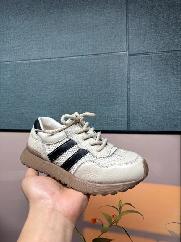 8855网面新款慢跑头层牛皮阿甘鞋老爹鞋网面版