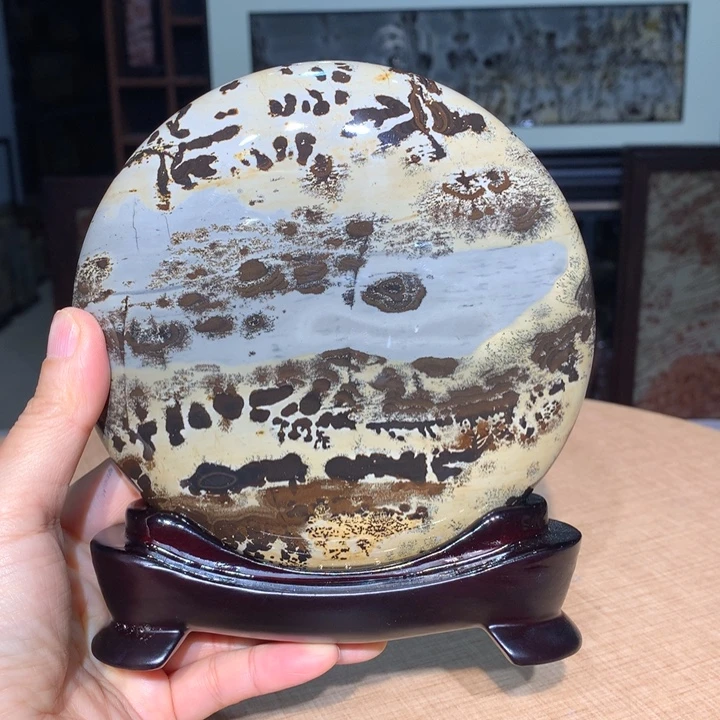 广西国画石摆件，观赏收藏