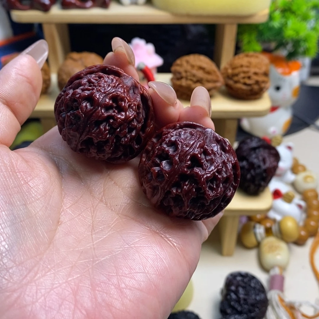 文玩核桃吊坠红苹果37