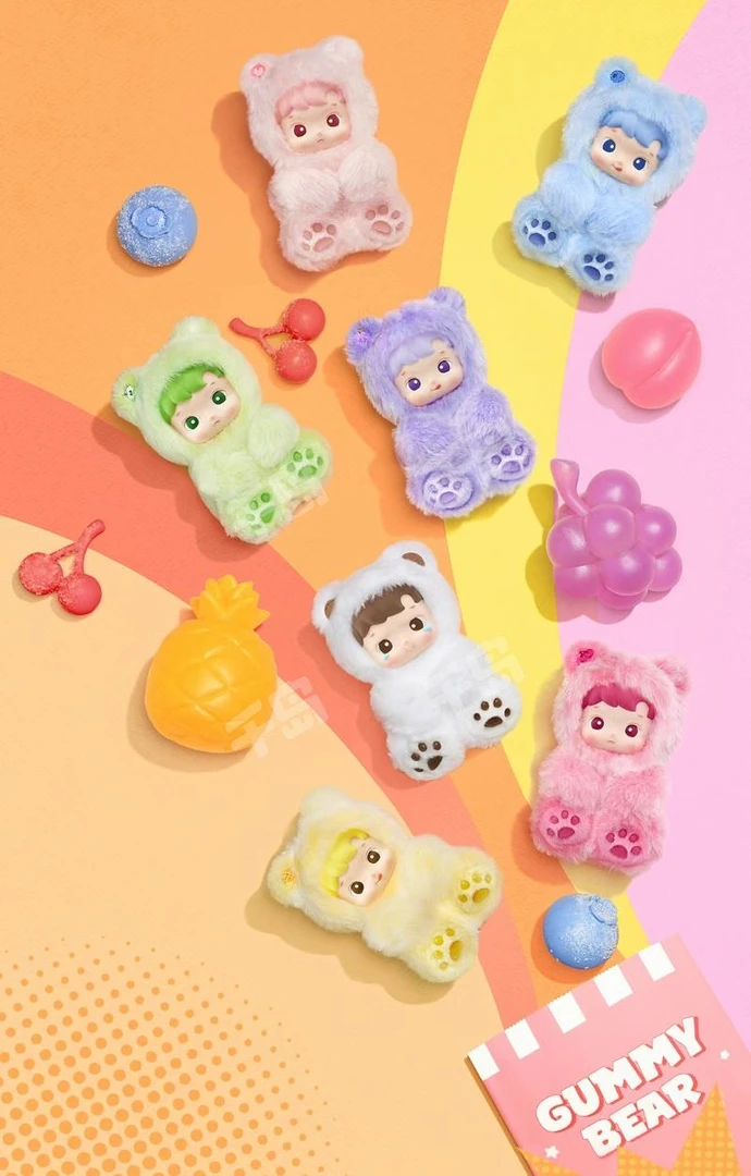 【BUBU潮玩直播间代拆】hacipupu小熊软糖系列搪胶盲盒直出（代拆）