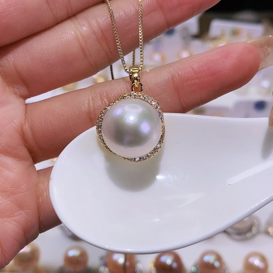 淡水珍珠颈饰合金