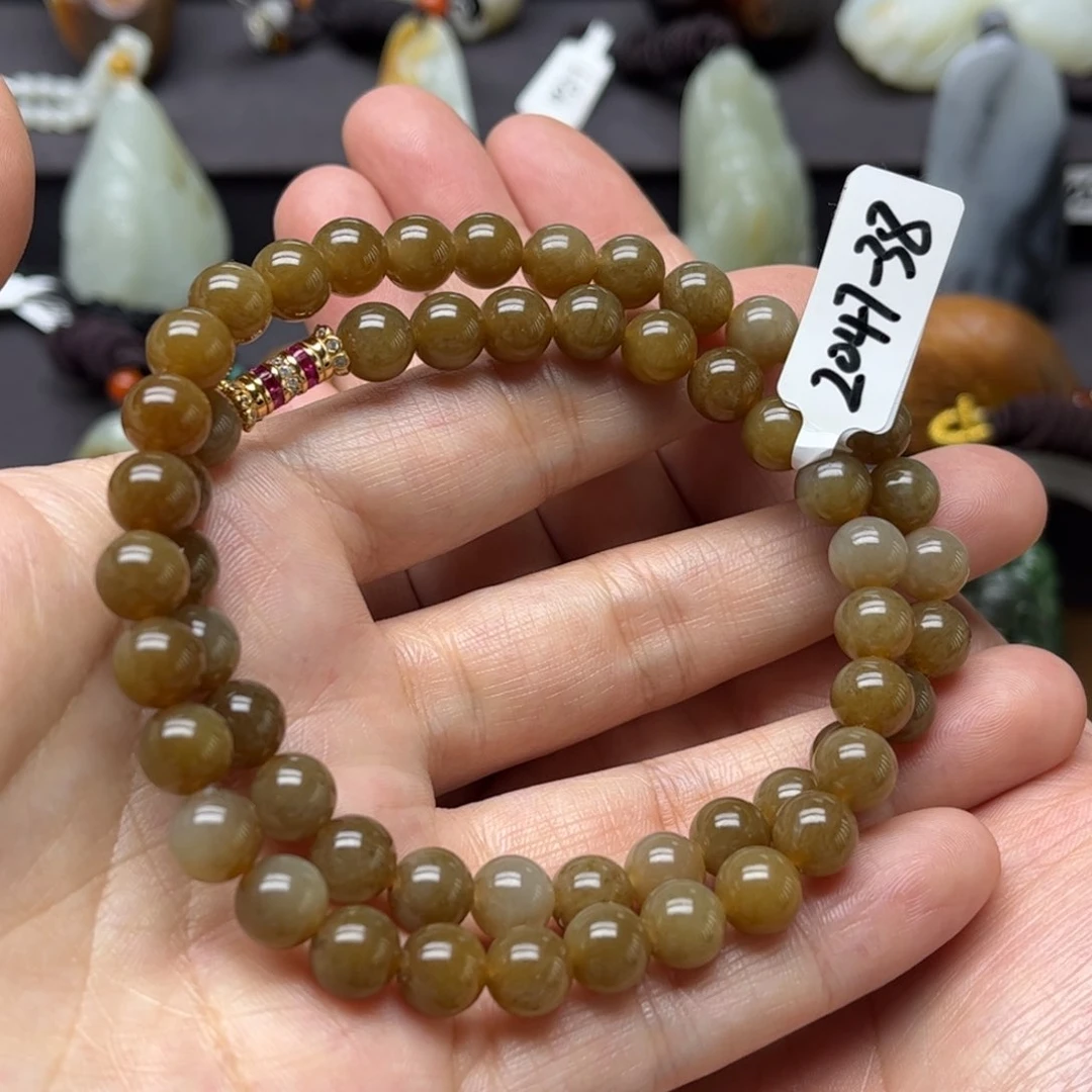 和田玉未镶嵌珠链月****楼