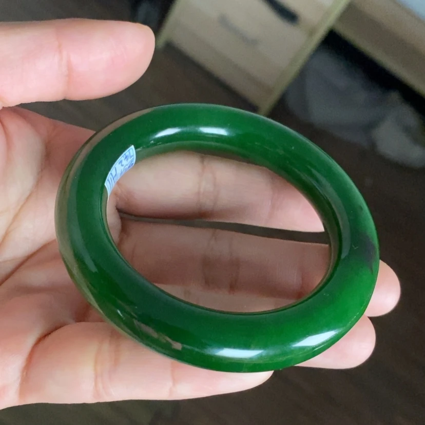 【闪购商品】未镶嵌手镯和田玉（碧玉）
