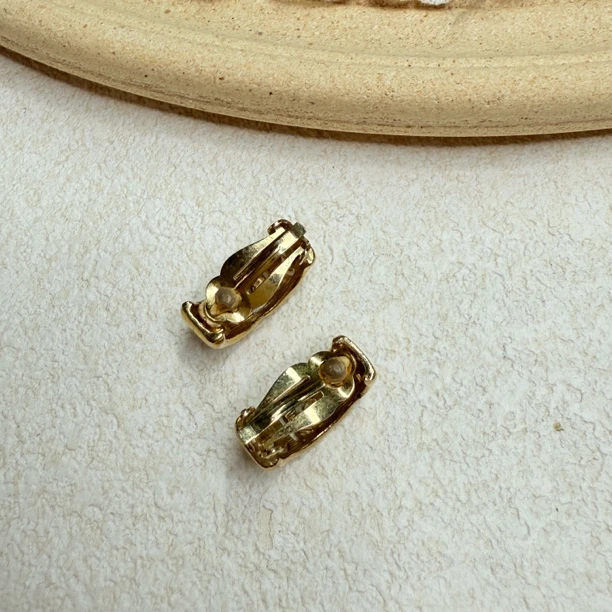 铜合金耳饰 【六六中古】孤品复古耳夹th5574