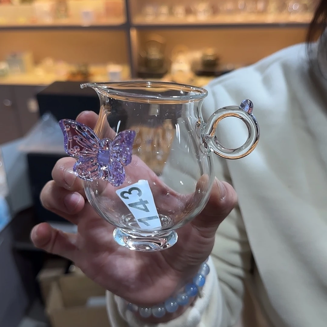 143号高硼硅蝴蝶公道杯