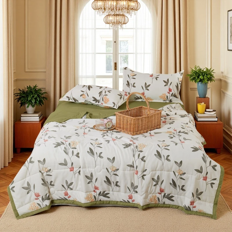 【宠粉专享】新款轻奢水洗夏天印花机洗空调被凉感小清新