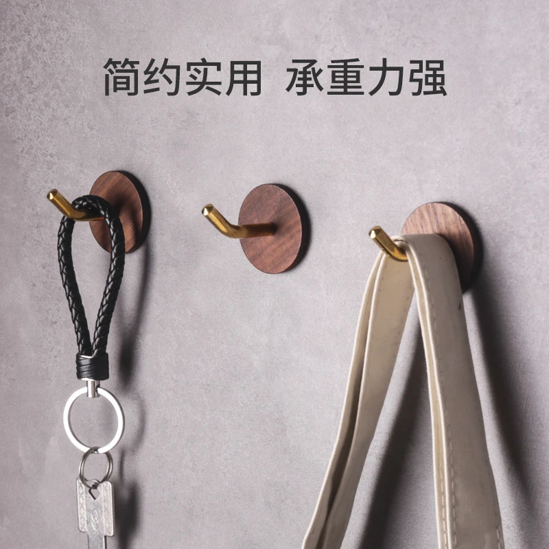 挂衣架衣帽架浴室创意玄关挂衣架置物无痕复免打孔挂钩承重力强