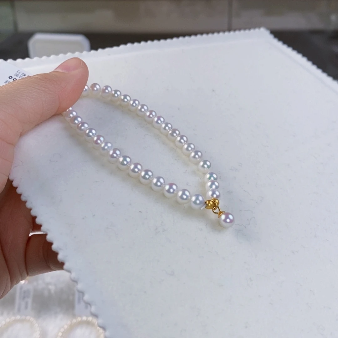 淡水珍珠手绳银S925镶嵌