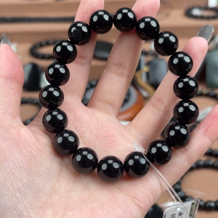 和田玉（青玉）未镶嵌手串卡12