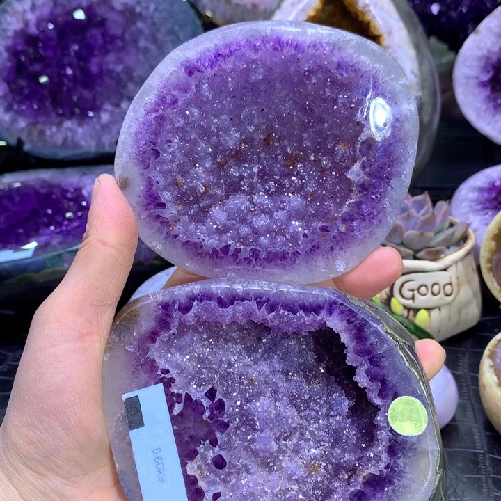 水晶福利紫牙软盆未镶嵌