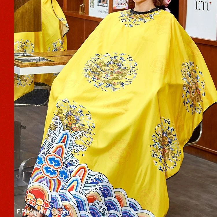 美发围布发廊专用网红龙袍剪发围布理发店理发围布不沾发成人围布