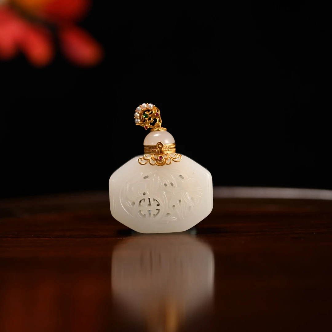 Lot8818和田玉白玉香囊挂件/杭拍