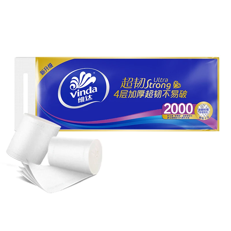 维达超韧无芯卫生纸4层10卷 2kg