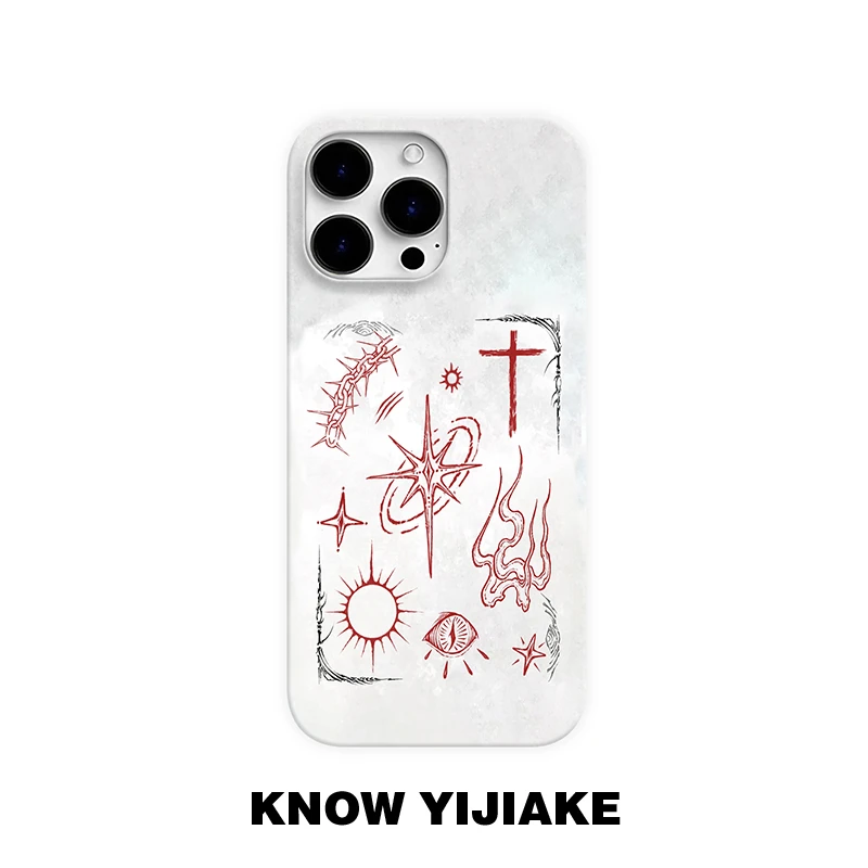 ins标志适用苹果16pro手机壳15promax小众14/13/12/创意16e11个性