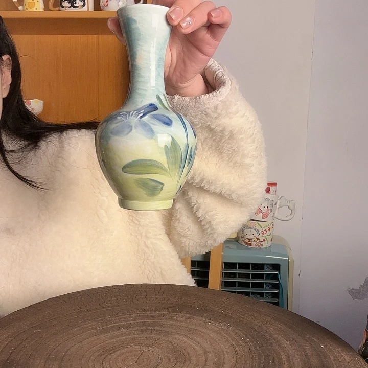 开***饼手捏手绘景德镇陶瓷