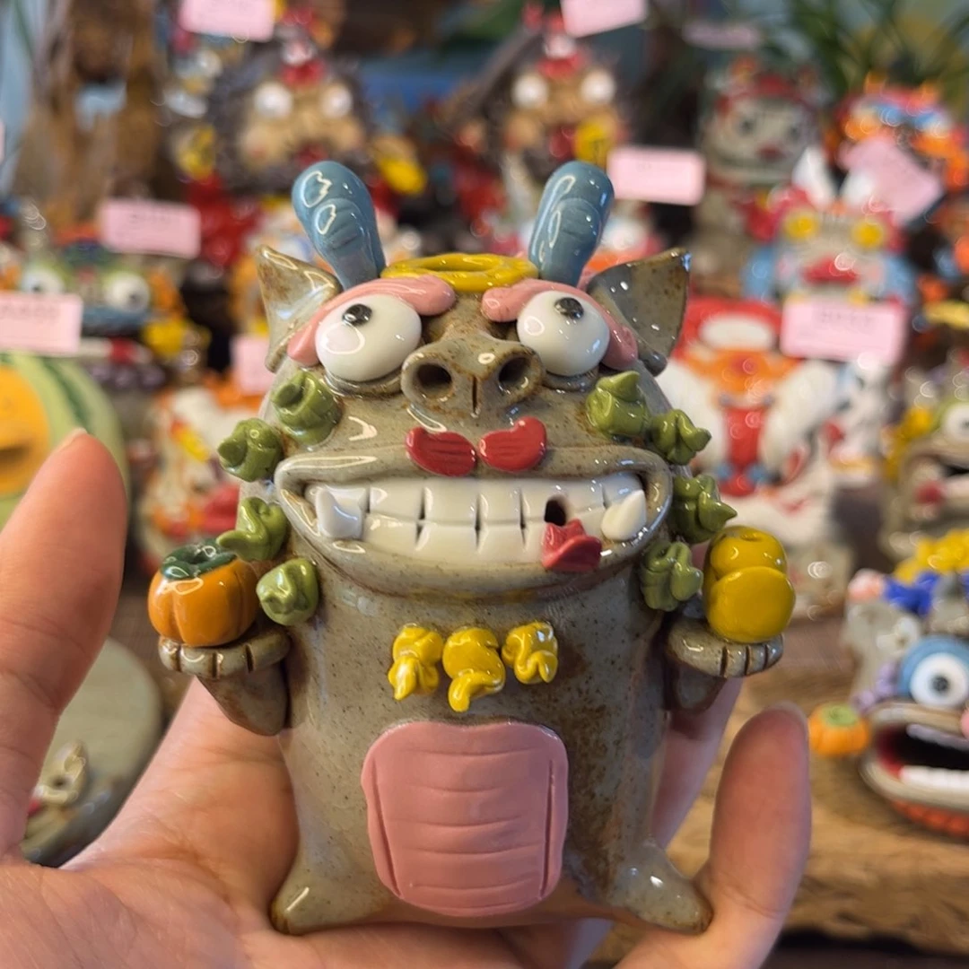 泥塑纯手工茶宠摆件