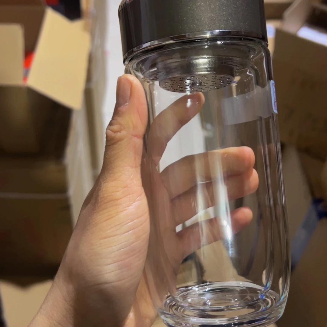 1926灰色双层玻璃杯370ml