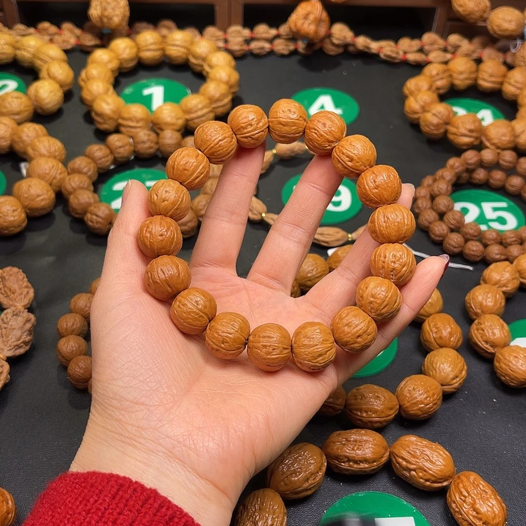 文玩核桃手串18尺寸南瓜磨盘