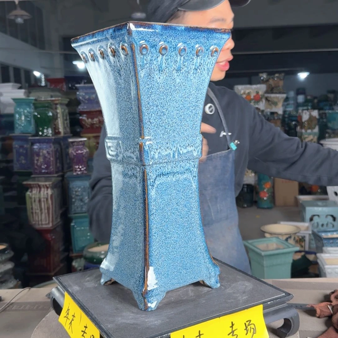 一风堂石湾花盆。微瑕