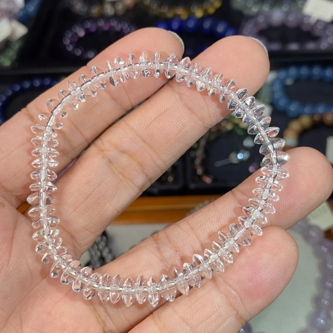 水晶手链未镶嵌毕业白水晶6.6mm