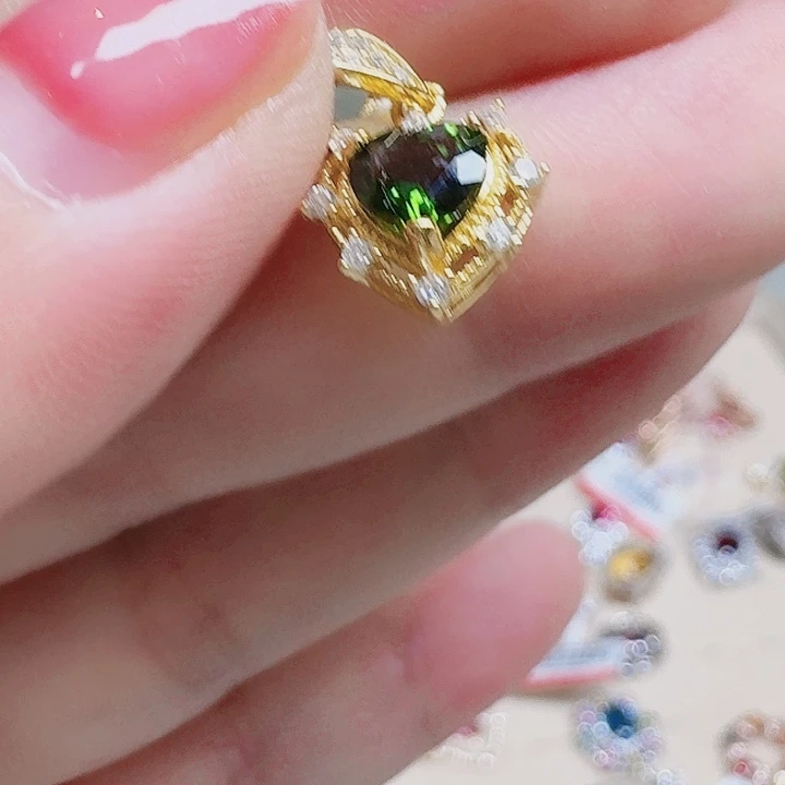 吊坠925银合成立方氧化锆