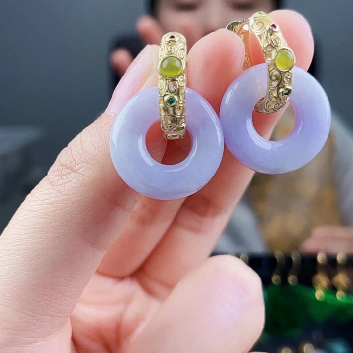 翡翠耳饰未镶嵌饰品