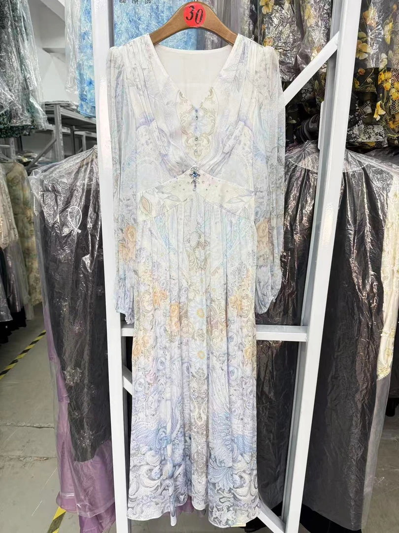 【2025-林姐真丝】重磅100桑蚕丝连衣裙HFQY25021