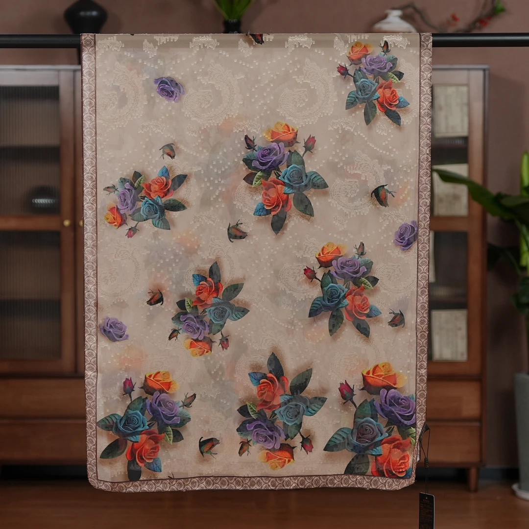 【A13-106 逢春记】180*70时尚丝巾百搭女士夏季双面日常大方