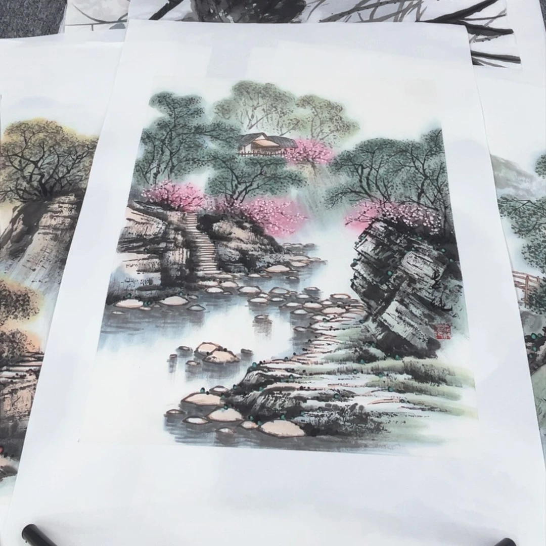 国画糖*绘画四张绘画