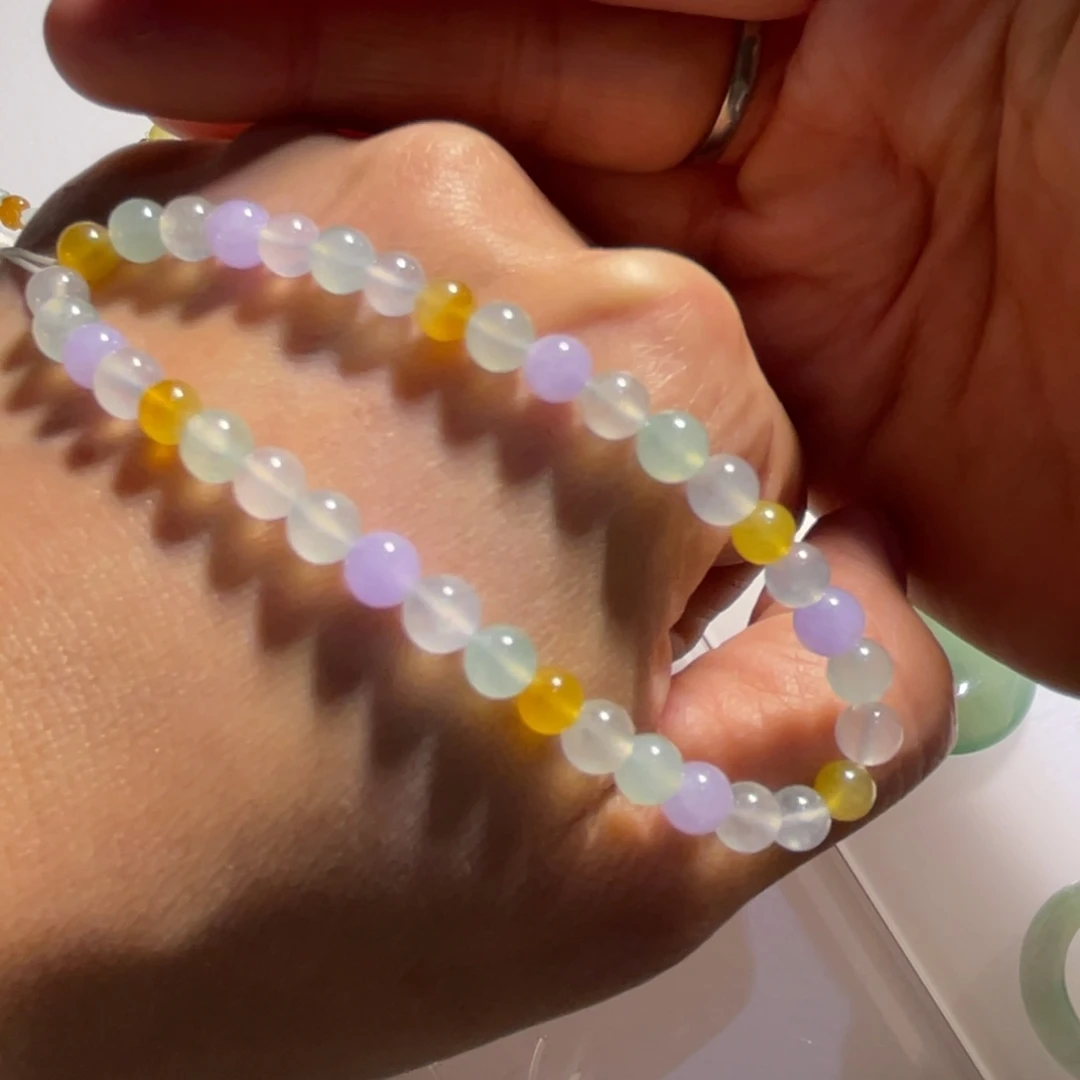 翡翠未镶嵌颈饰手串