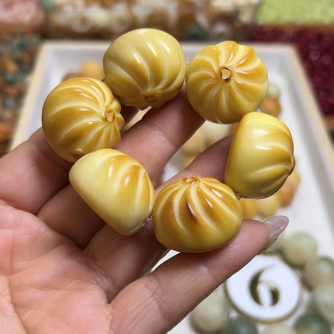 菩提根/象牙果吊坠微瑕26烤包子手捻一条