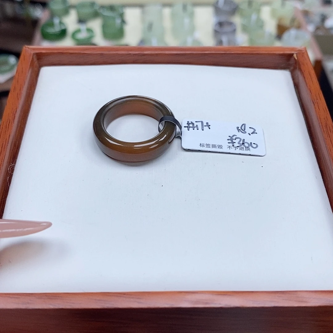 布****和田玉戒指未镶嵌专拍1-17.8