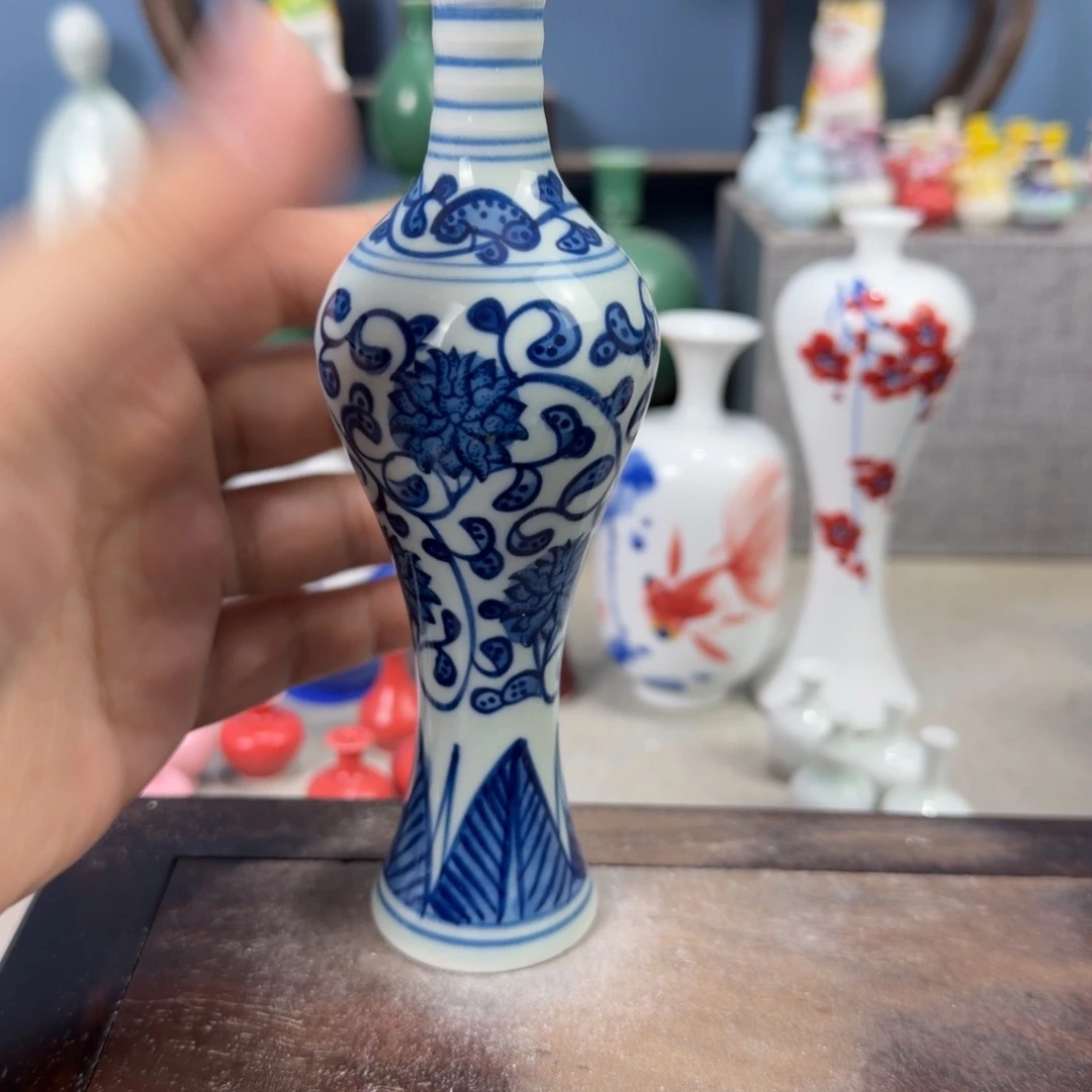 陶瓷手工小花器摆件