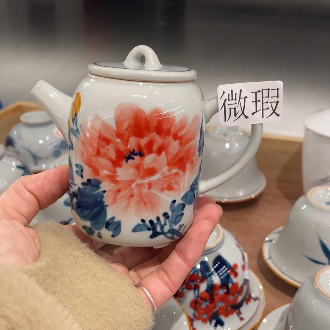 有瑕釉下彩纯手绘