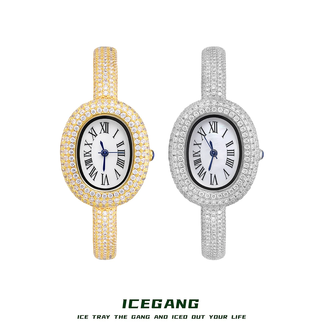 ICEGANG满天星系列手镯腕表满钻嘻哈老钱风新贵潮流ins送礼手表