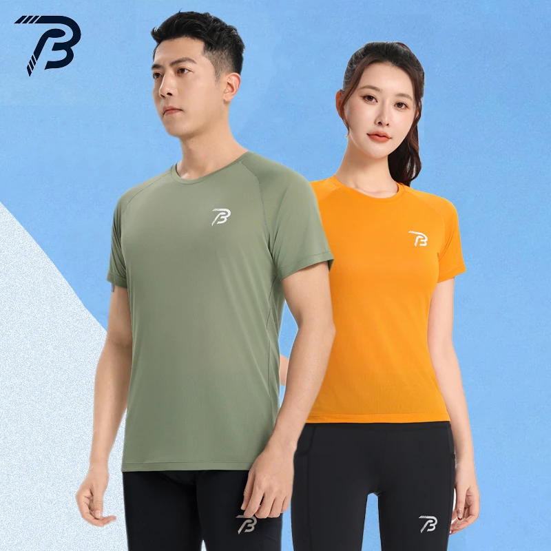 破三体育跑步男女装春夏季速干运动短袖专业马拉松跑团训练田径服