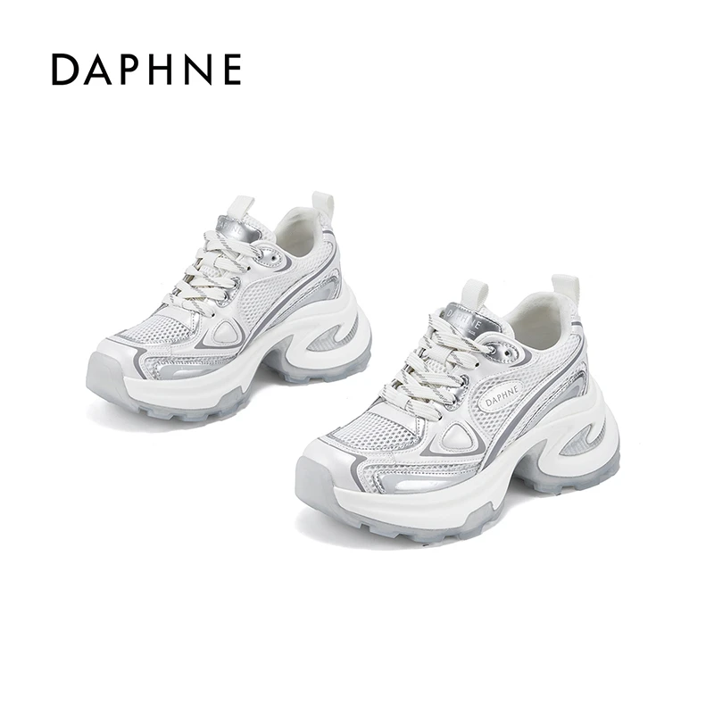 达芙妮厚底百搭网面运动鞋2025夏季薄款透气网鞋爆款潮流老爹鞋H