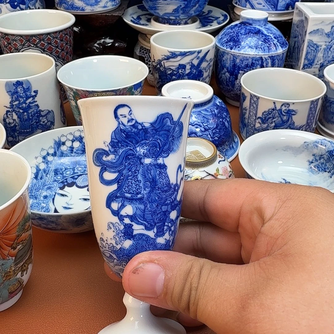简***的杯子景德镇全手工手绘陶瓷