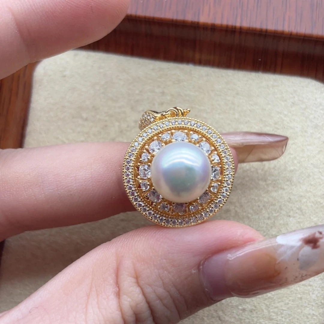 海水珍珠银S925镶嵌颈饰D121