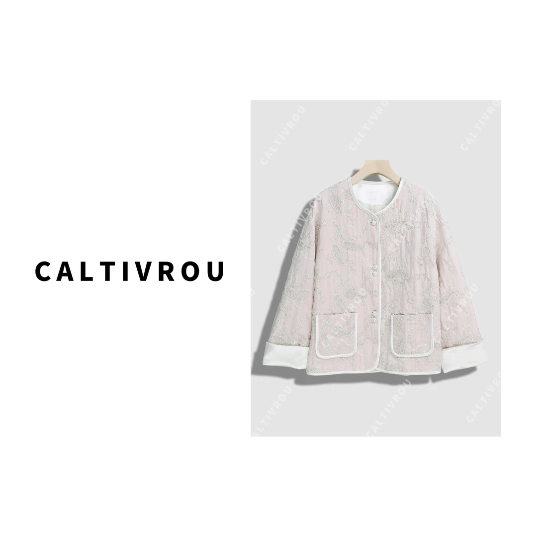 Caltivrou高级感重工刺绣国风外套-Y15126