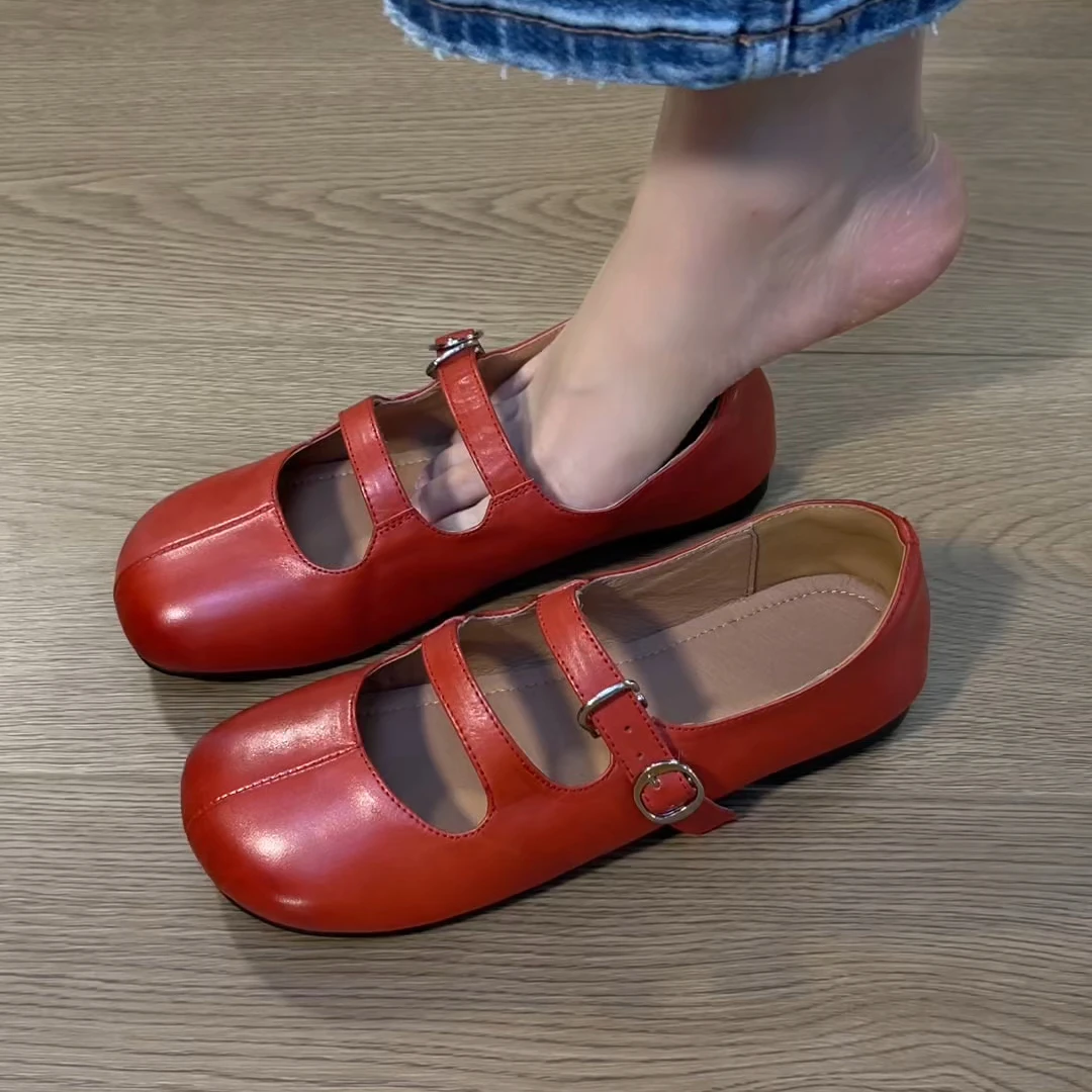 单鞋2025新款单鞋文艺复古玛丽珍千金气质软底单鞋春夏女款