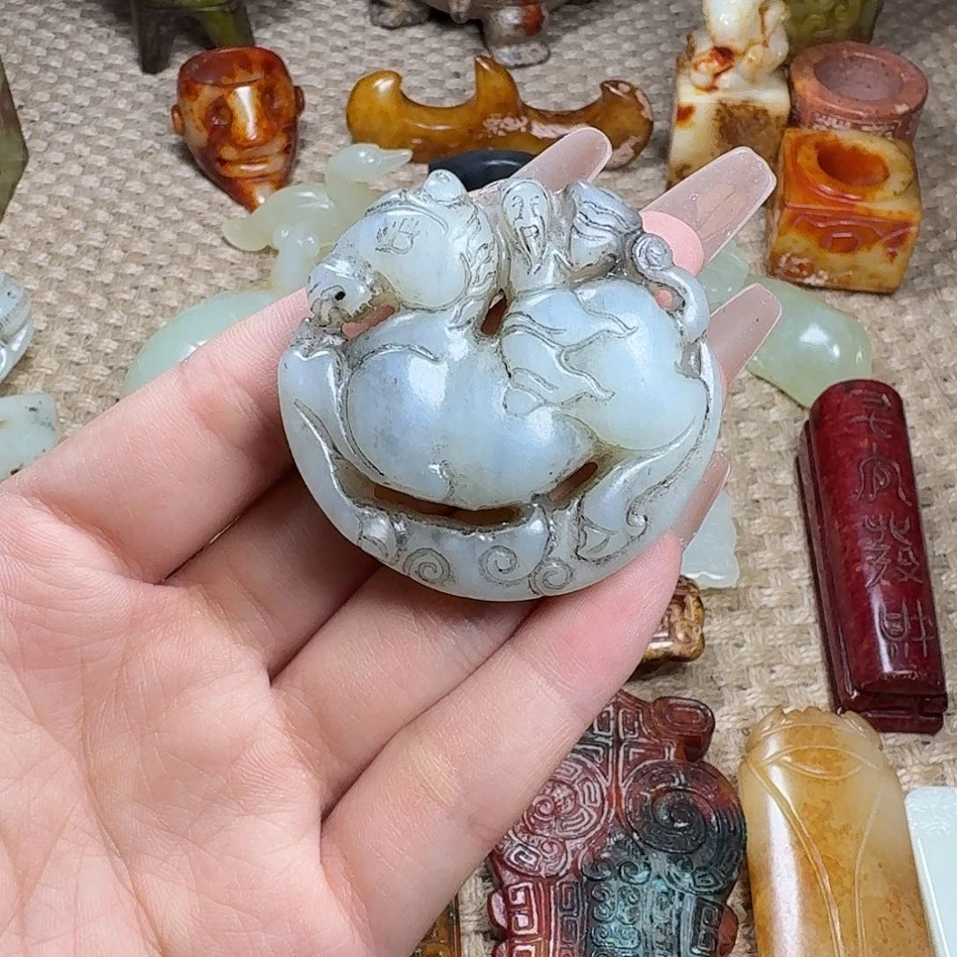 白玉菩提吊坠挂件
