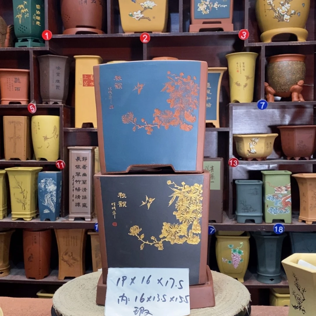 紫砂花盆紫砂花盆