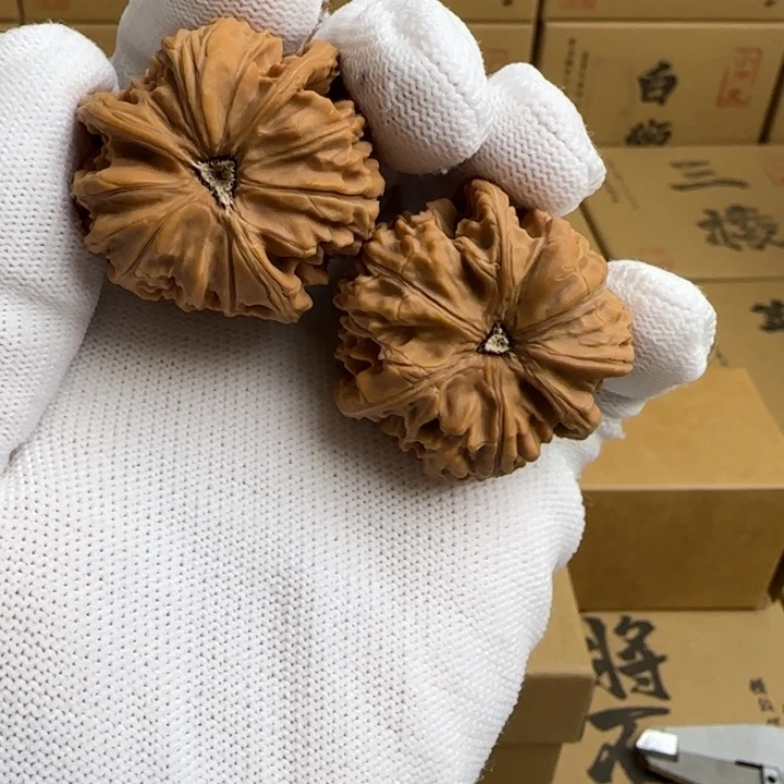 文玩核桃吊坠大*家简单包装玉龙三棱