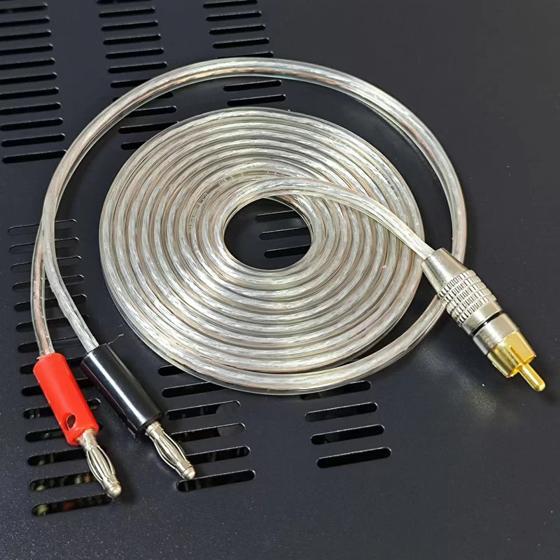 功放机音响灯笼头香蕉头转莲花喇叭线音箱功放连接线RCA专业环绕