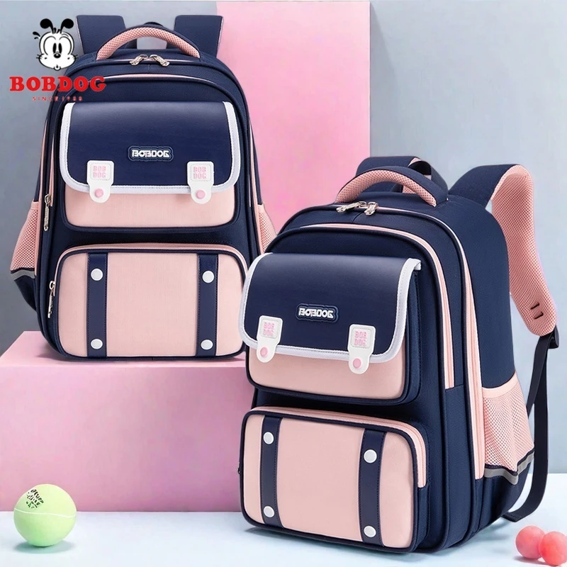 巴布豆新款儿童男孩书包青少年小学生四年级1-34-6女童减压双肩包