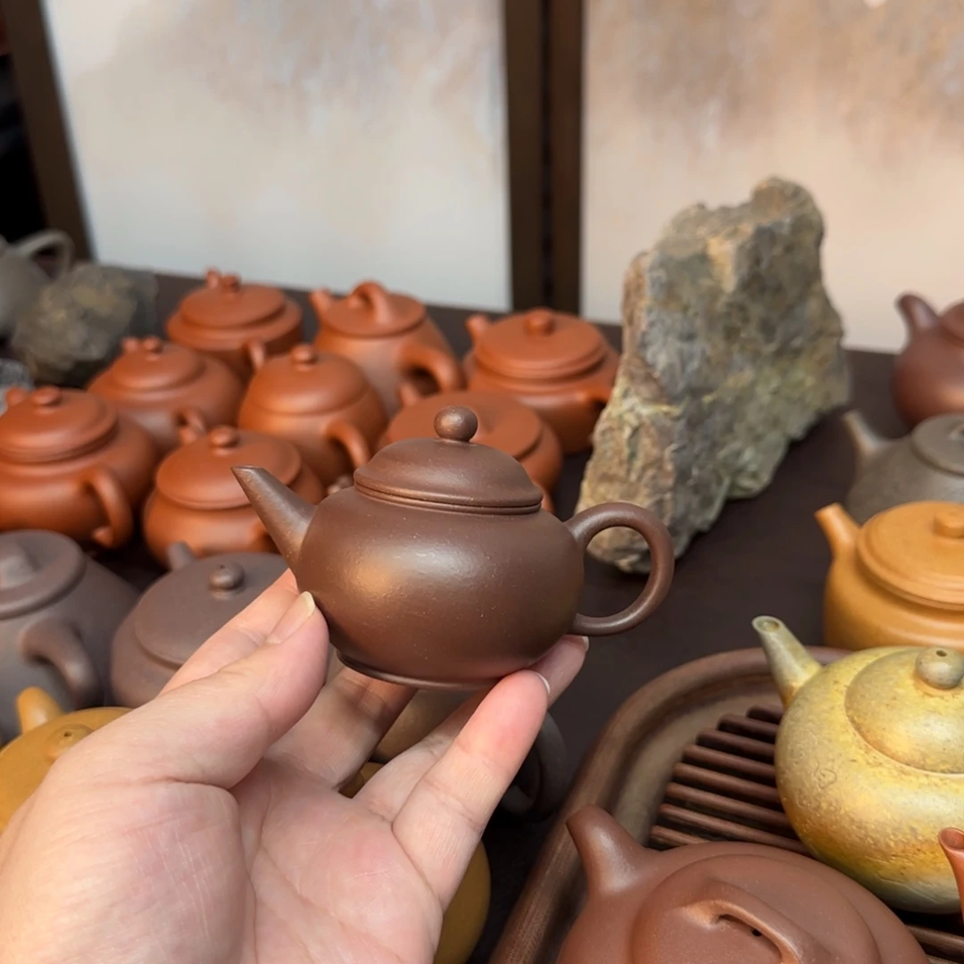 辛***亥紫砂茶壶四号井紫泥小水平