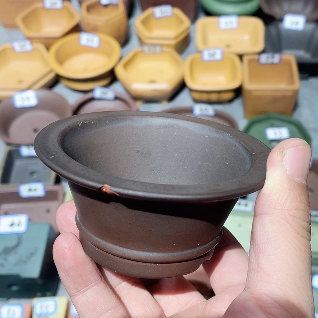 紫砂小盆7.5*3.5瑕盆